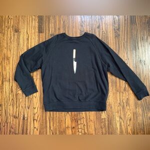 Kith X Nobu Chef Knife Logo Black Crewneck Sweatshirt Size XXL